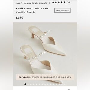 Dolce Vita Cream Pearl Heels